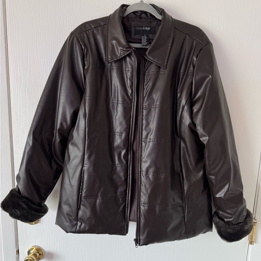 Outer Edge Women's Black Leather Jacket